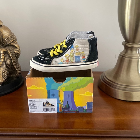 Vans the Simpsons hightop toddler shoes - Picture 3 of 8